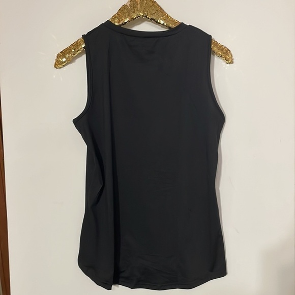 Barbie Black Plaid Script Lettering Tank Top - Picture 9 of 10